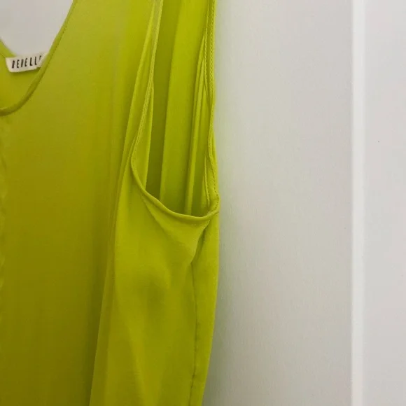 Lime Green Women's Dress - Picture 3 of 8